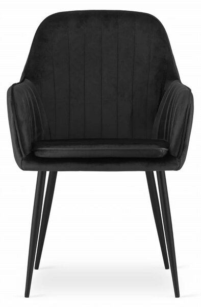 Stolica Lugo - velvet dark - 1 komad