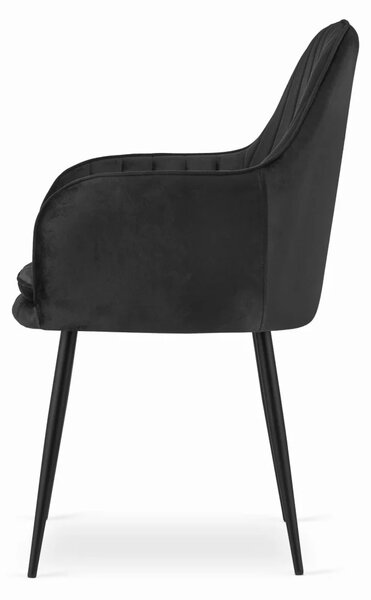 Stolica Lugo - velvet dark - 1 komad