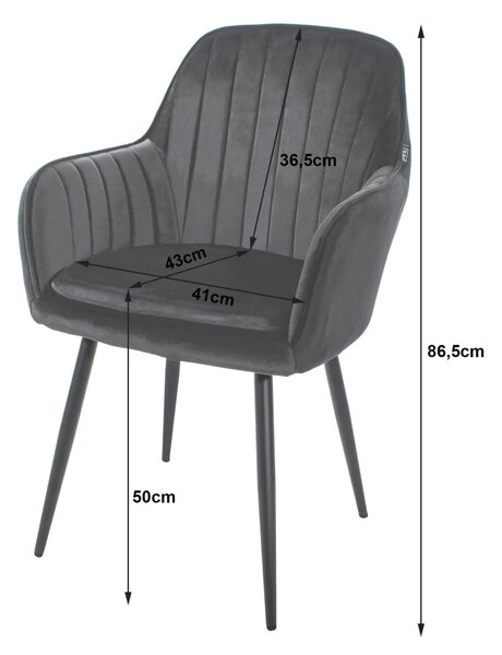 Stolica Lugo - velvet beige - 1 komad