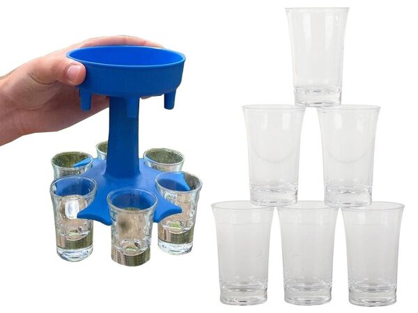 2v1 bar dosirnik za piće + 6 čaša 50 ml