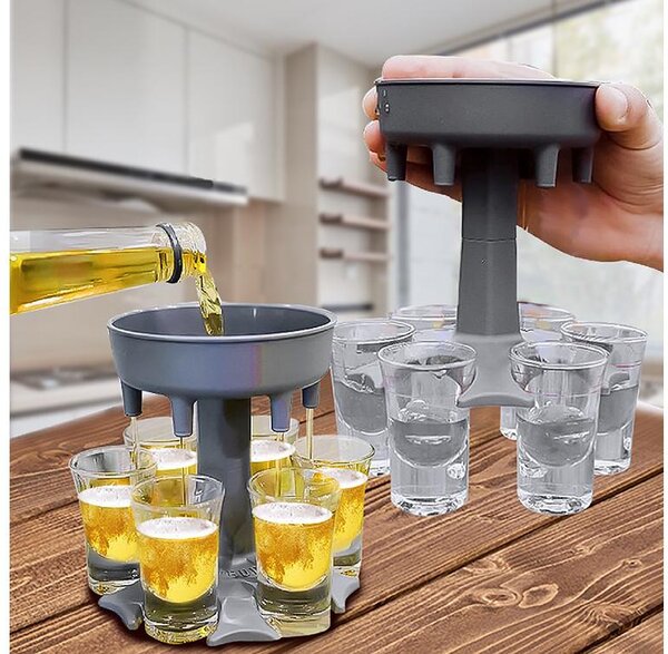 2v1 bar dosirnik za piće + 6 čaša 50 ml