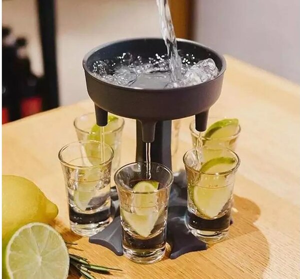 2v1 bar dosirnik za piće + 6 čaša 50 ml
