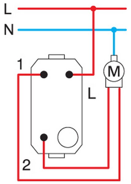 PREKIDAČ ZA ROLETE 1-0-2 16AX 250V~ 1M SB NT 10 crni