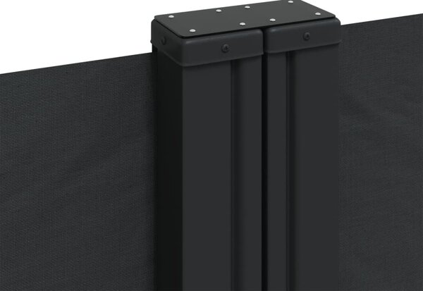 Bočna tenda na uvlačenje crna 220 x 1000 cm - Crna / 220 x 1000 cm