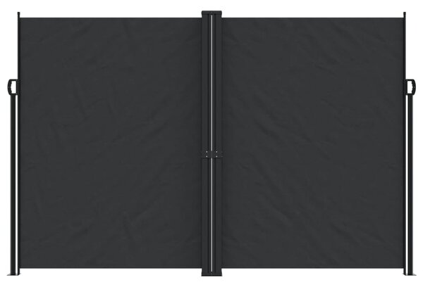 Bočna tenda na uvlačenje crna 220 x 1000 cm - Crna / 220 x 1000 cm