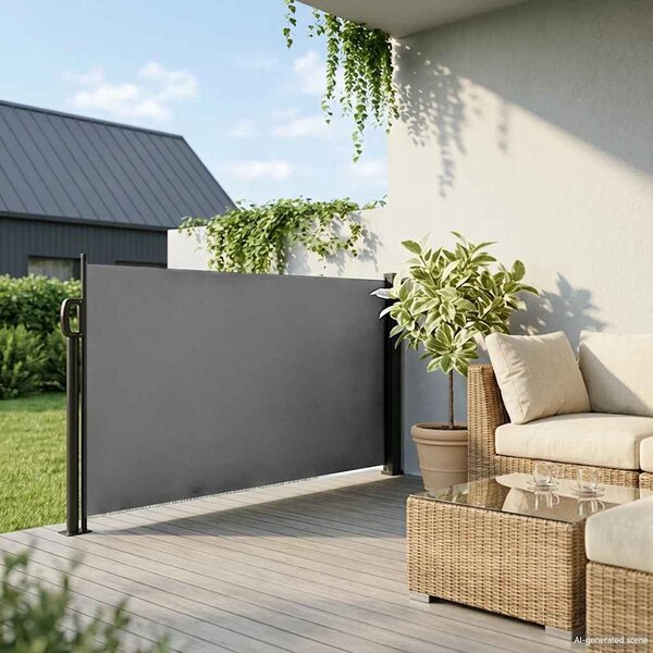 Uvlačna bočna tenda antracit boje 100x300 cm - Antracitno siva / 100 x 300 cm