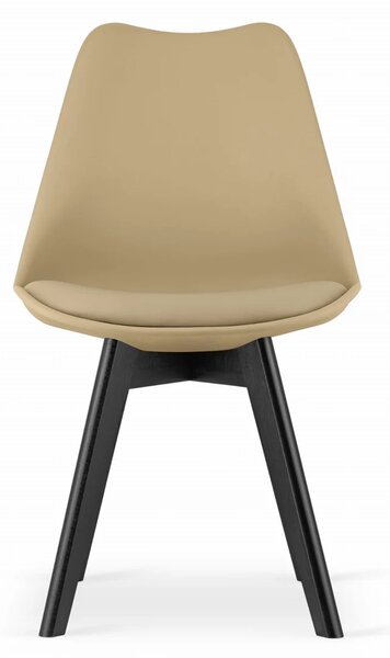 Stolica Mark - beige on black - 1 komad