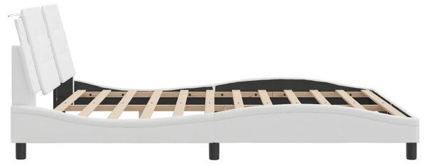Okvir kreveta s LED-om bez madraca Zadar bijeli 180x200 cm - Bijela / 180 x 200 cm