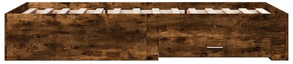 Okvir kreveta s ladicama boja hrasta 100x200 cm - Smeđa / 100 x 200 cm