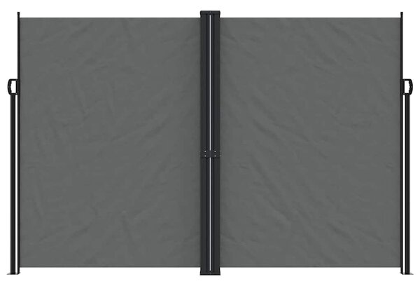 Bočna tenda na uvlačenje antracit 220 x 600 cm - Antracitno siva / 220 x 600 cm
