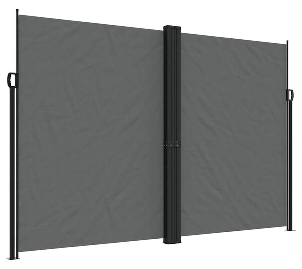 Bočna tenda na uvlačenje antracit 220 x 600 cm - Antracitno siva / 220 x 600 cm