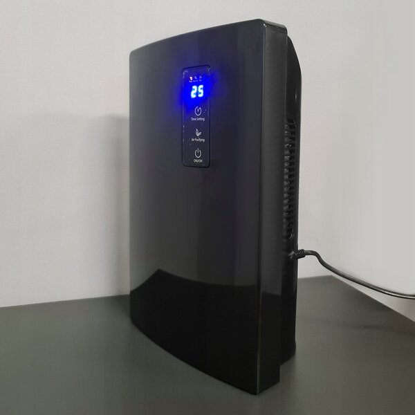 2v1 odvlaživač i pročišćivač zraka - Apsorber vlage 1,5L LCD UV Black