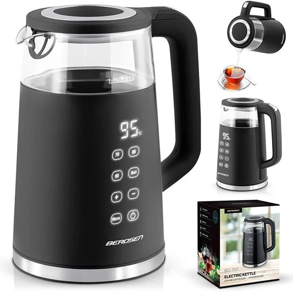 Kuhalo za vodu 1,7l Berdsen BD-707 crni