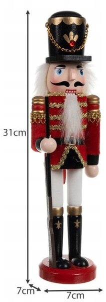 Drvena dulja božićna figurica od 30 cm