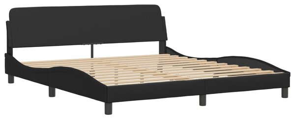 Okvir kreveta Viana s LED-om bez madraca crni 180 x 200 cm - Crna / 180 x 200 cm