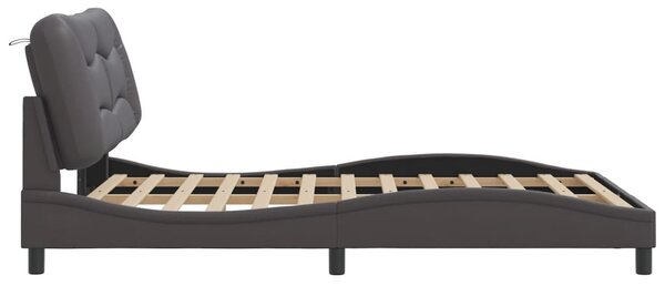 Okvir kreveta s LED-om bez madraca Hvar sivi 120 x 200 cm - Siva / 120 x 200 cm