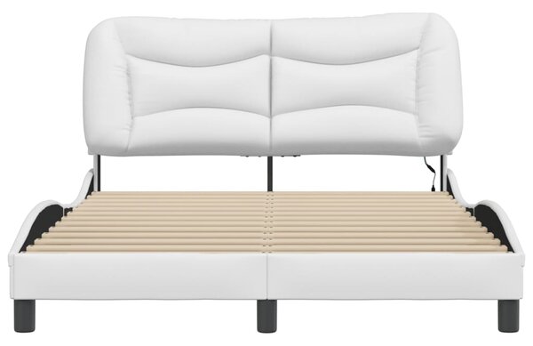 Okvir kreveta s LED-om bez madraca Hvar bijeli 140x200 cm - Bijela / 140 x 200 cm