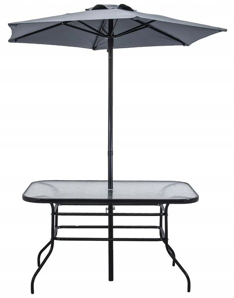 Vrtni set sa 6 stolica i suncobranom - MultiGarden