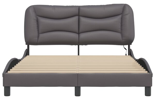 Okvir kreveta s LED-om bez madraca Hvar sivi 120 x 200 cm - Siva / 120 x 200 cm