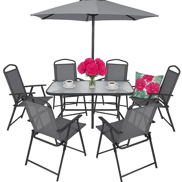 Vrtni set sa 6 stolica i suncobranom - MultiGarden
