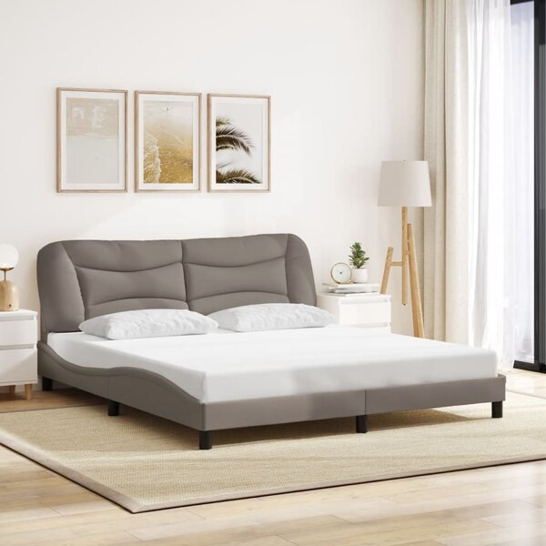 Okvir kreveta s LED-om bez madraca Hvar Taupe 180x200 cm tkanina - Tupe / 180 x 200 cm