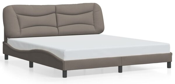 Okvir kreveta s LED-om bez madraca Hvar Taupe 180x200 cm tkanina - Tupe / 180 x 200 cm