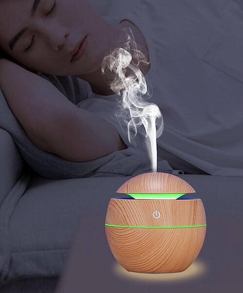 Ovladač zraka i isparivač esencijalnog ulja - difuzor s RGB LED 150 ml