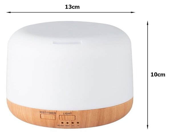 LED RGB Aroma Difuzor Air Diference s daljinskim upravljačem 300 ml smeđe boje