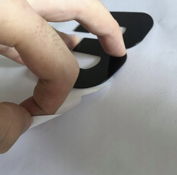 3D moderni zidni sat 130cm crni