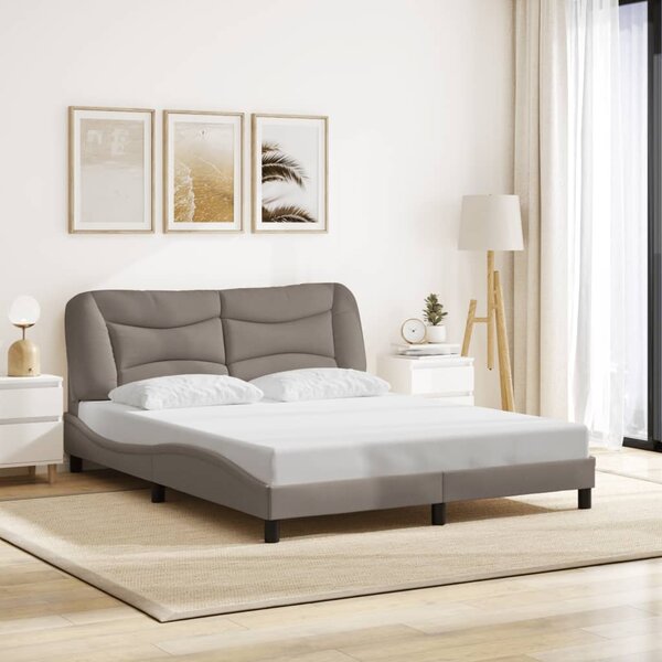 Okvir kreveta s LED-om bez madraca Hvar Taupe 160x200 cm tkanina - Tupe / 160 x 200 cm