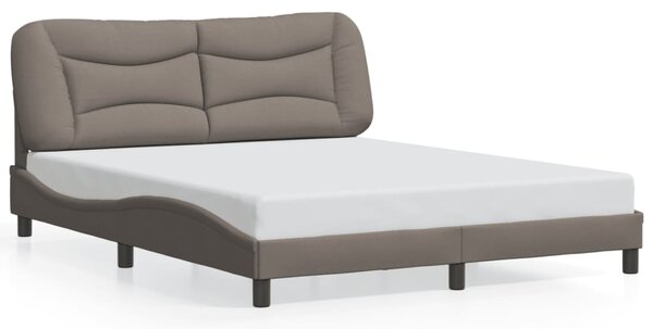 Okvir kreveta s LED-om bez madraca Hvar Taupe 160x200 cm tkanina - Tupe / 160 x 200 cm