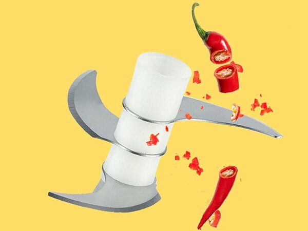 Aku. prijenosna sjeckalica za povrće i bilje 250ml usb roza