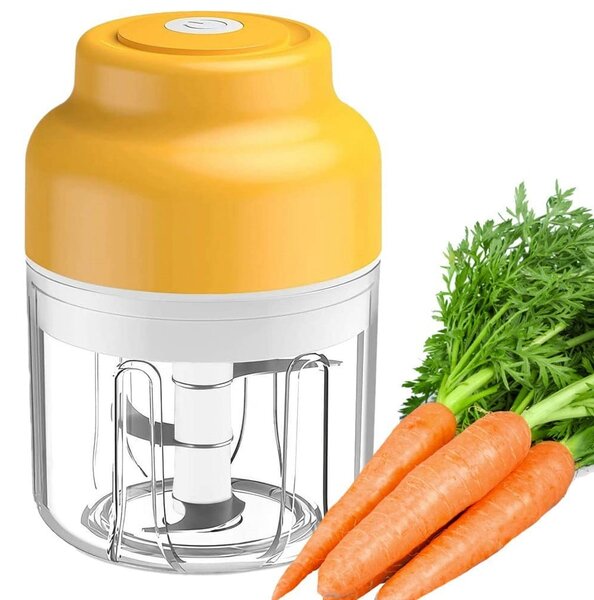 Aku. prijenosna sjeckalica za povrće i bilje 250ml usb