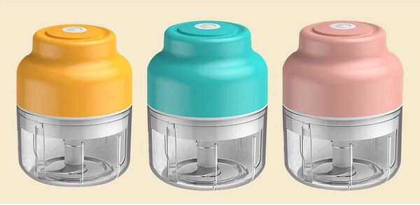Aku. prijenosna sjeckalica za povrće i bilje 250ml usb
