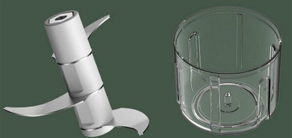 Aku. prijenosna sjeckalica za povrće i bilje 250ml usb