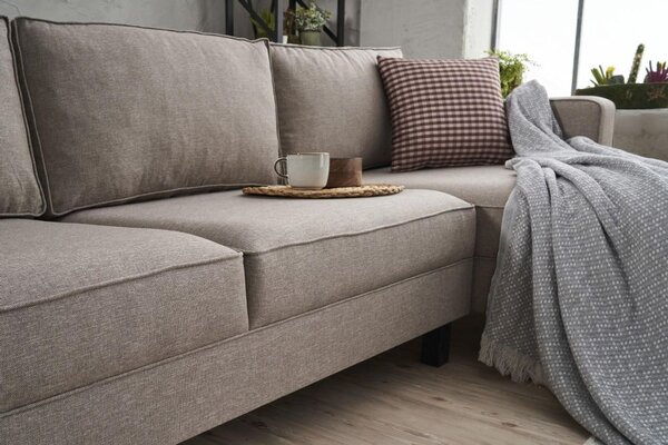 Atelier Del Sofa Kutna garnitura KALE LINEN, desna, krem, Kale Linen Right - Cream