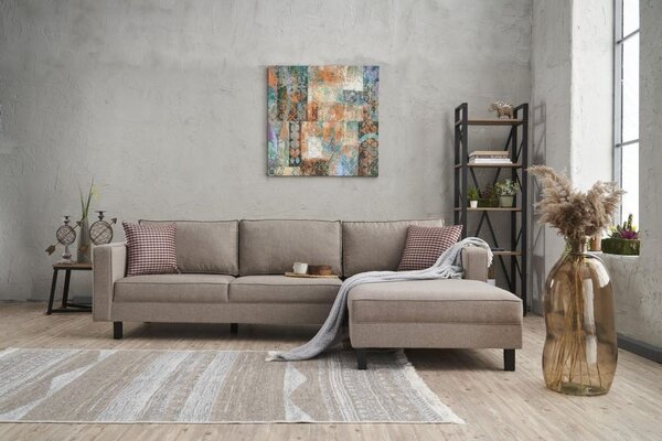 Atelier Del Sofa Kutna garnitura KALE LINEN, desna, krem, Kale Linen Right - Cream