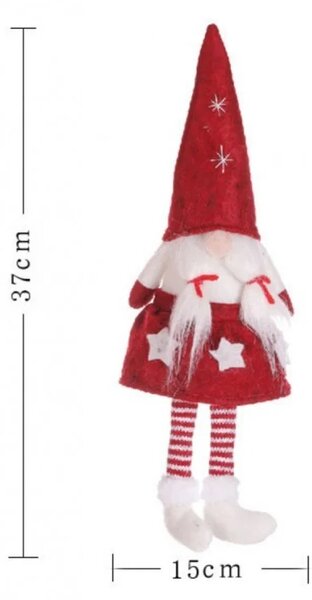 Božićni patuljak 32 cm plišani KSN07CZE