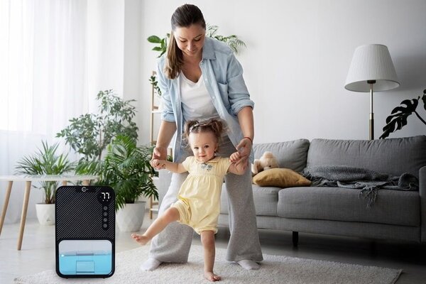 85W Dehumidifier i pročišćivač zraka Amortiber Apsourber 3,8L Crni LED RGB