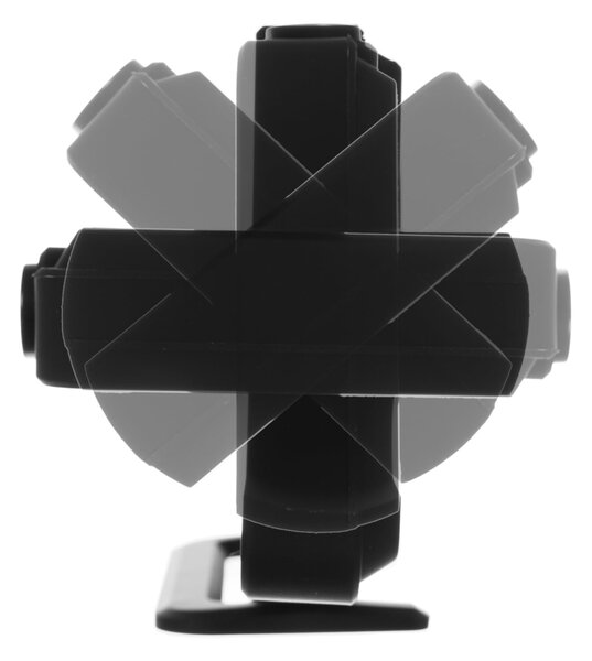4V1 Projekcijski budilica s LCD zaslonom i ogledalom crnim