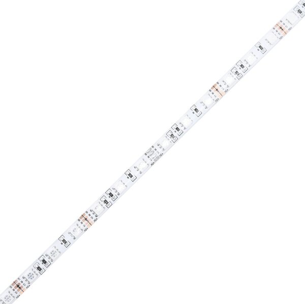Okvir kreveta s LED svjetlima dimljena boja hrasta 120 x 190 cm - Smeđa / 120 x 190 cm