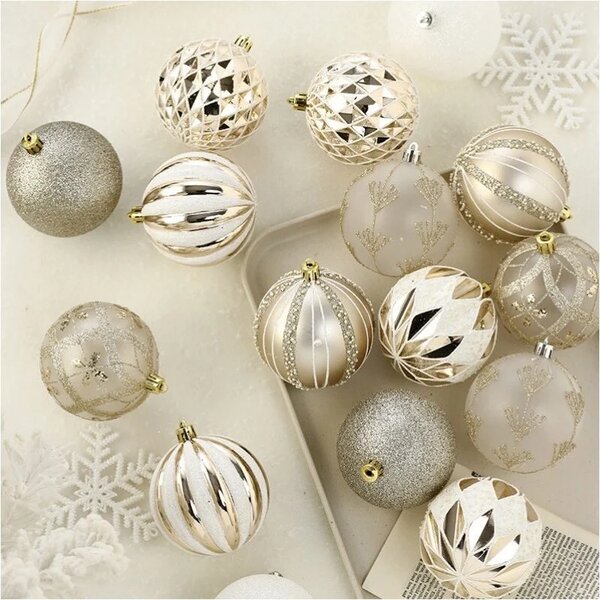 Kuglice za bor 16kom - Winter glitter