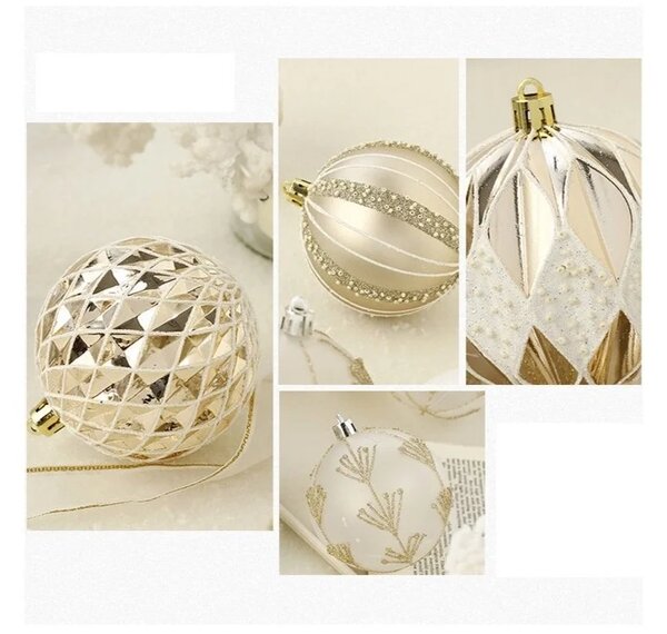 Kuglice za bor 16kom - Winter glitter