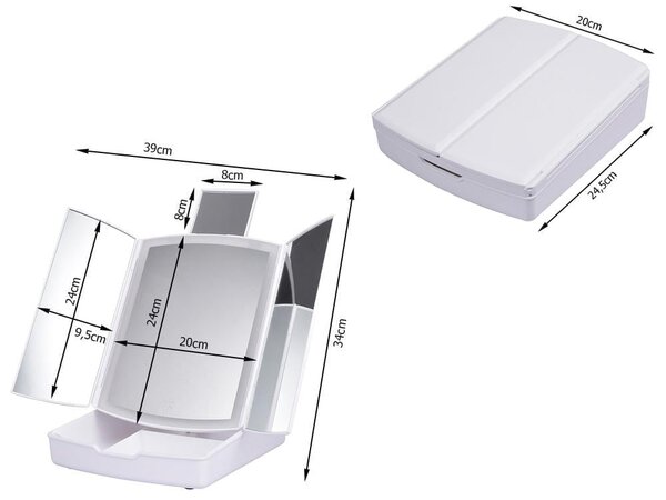 USB Touch LED SAVJETNO OLLUMIRANO KOSMETIČKO OILL I 5X ORGANIZATOR