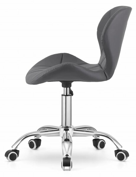 Uredska stolica outlet - Avola grey leather