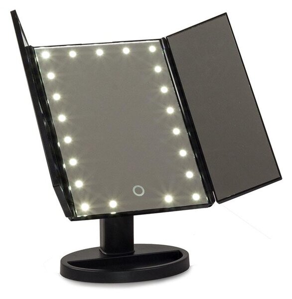 Povećalo kozmetičko ogledalo s 22 LEDS USB Black