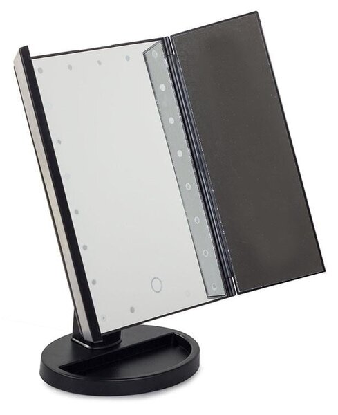 Povećalo kozmetičko ogledalo s 22 LEDS USB Black
