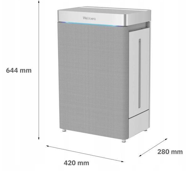 Pročiščivač zraka - Webber AP9750 SMART AI WIFI 100W