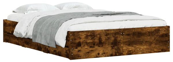 Okvir kreveta s ladicama boja hrasta 135x190 cm - Smeđa / 135 x 190 cm