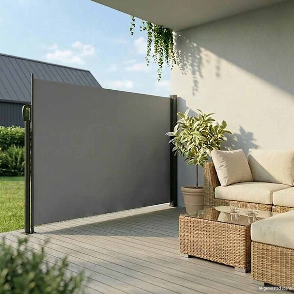 Uvlačna bočna tenda antracit boje 200x300 cm - Antracitno siva / 200 x 300 cm